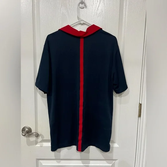 Nike Men's Texans Navy Blue and Red Polo Shirt - *Houston Texans * Size: Large - Picture 2 of 9